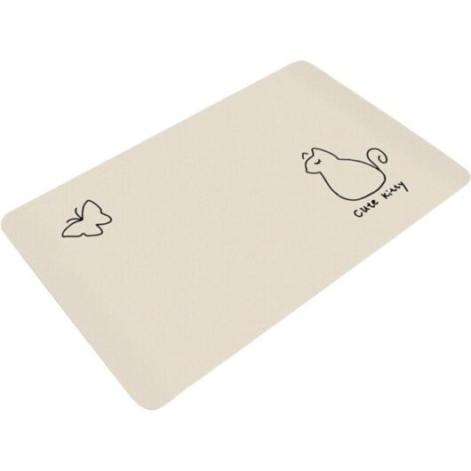Bath mat with minimalist animal print for bathroom, kitchen and entryway widely used