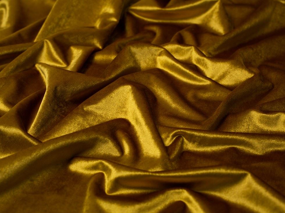 Belissimo Heavy Velvet Stretch Knit Fabric Gold