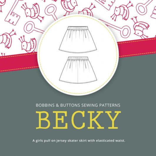 Bobbins and Buttons Paper Sewing Pattern Becky Skirt