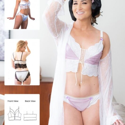 Booby Traps Paper Sewing Pattern Ally Cropped Cami & Knickers