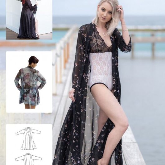 Booby Traps Paper Sewing Pattern Panelled Robe