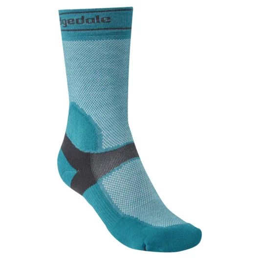 Bridgedale Summer Weight T2 Coolmax Womens Sport MTB Socks Teal/Dark Grey