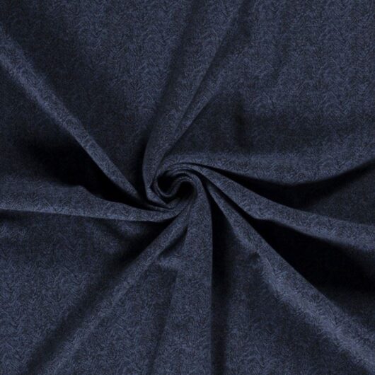 Brushed Textured Stretch Knit Fabric Blue