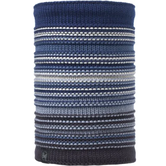Buff Knitted Neckwarmer Neper Blue Ink