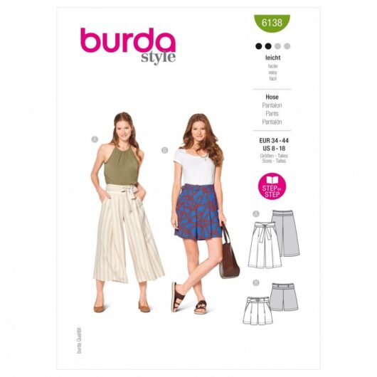 Burda Paper Sewing Pattern 6138