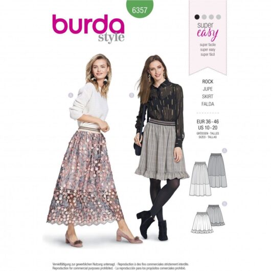 Burda Paper Sewing Pattern 6357