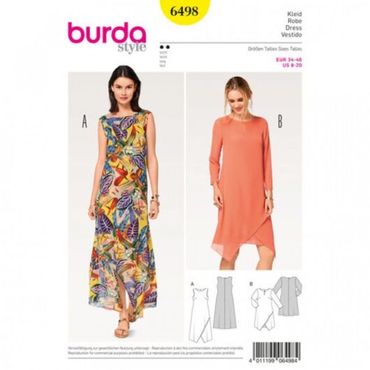 Burda Paper Sewing Pattern 6498