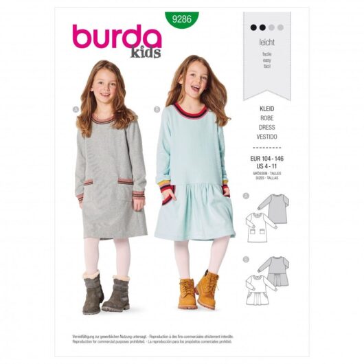 Burda Paper Sewing Pattern 9286