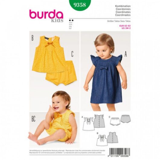 Burda Paper Sewing Pattern 9358