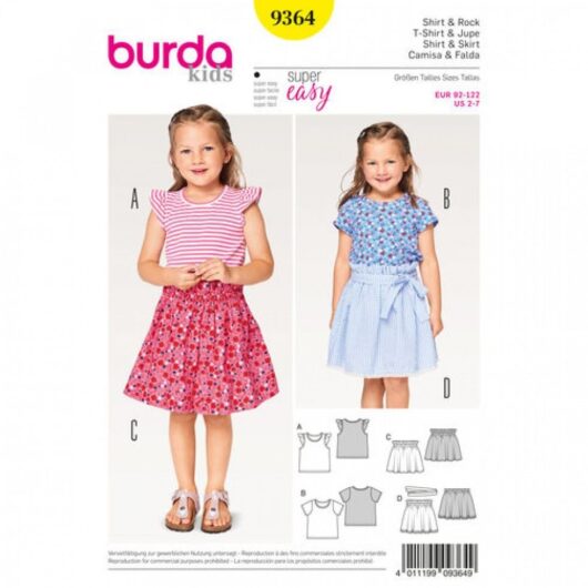 Burda Paper Sewing Pattern 9364