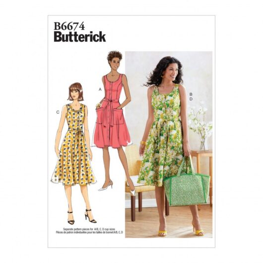 Butterick Paper Sewing Pattern 6674