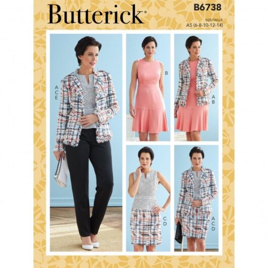 Butterick Paper Sewing Pattern 6738