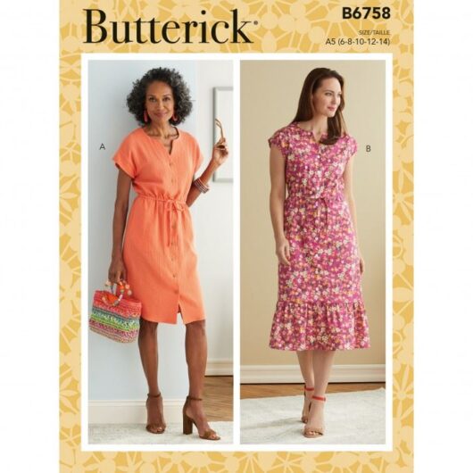 Butterick Paper Sewing Pattern 6758