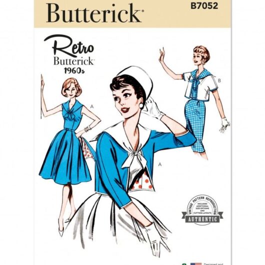 Butterick Paper Sewing Pattern 7052