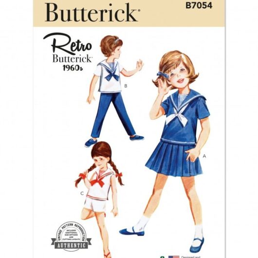 Butterick Paper Sewing Pattern 7054