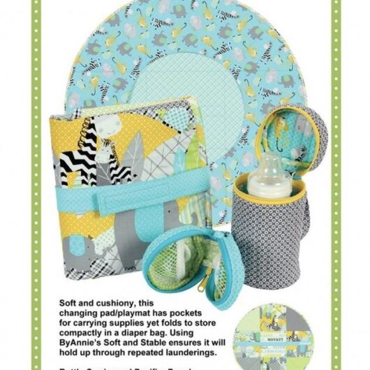 By Annie Paper Sewing Pattern Baby Travel Accessories