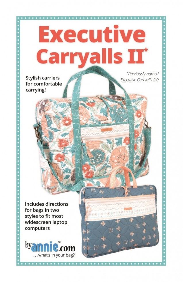 By Annie Paper Sewing Pattern Executive Carryalls