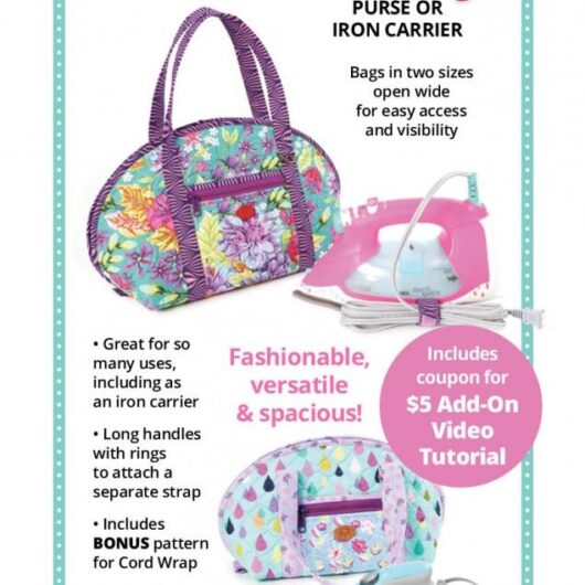 By Annie Paper Sewing Pattern Hot And Heavy Bag & Iron Carrier