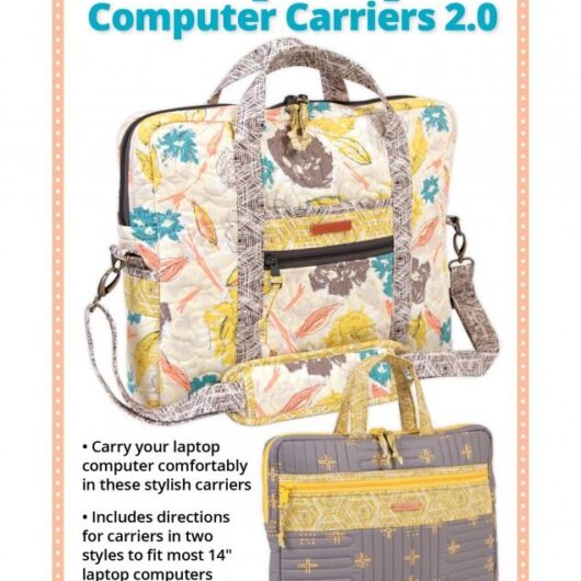 By Annie Paper Sewing Pattern Laptop Carriers