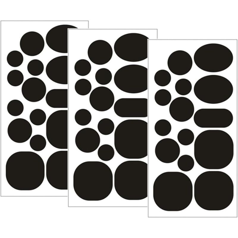 CCYKXA Sheets of Nylon Repair Patches, 45 Pieces Self-Adhesive Waterproof Fabric Repair Patches, Iron-on Fabric Patches, Self-Adhesive Patches for