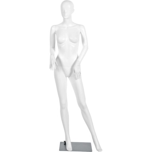 COSTWAY 177cm Female Mannequin Full Body Manikin, Arms and Head 360 Degree Rotatable Female Display Dummy Model with Metal Base, for Show-Window