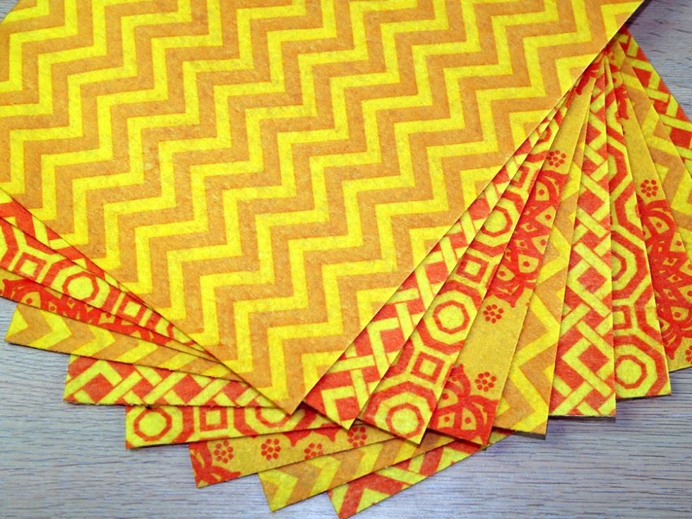 Camelot Fabrics Soft Felt Fabric Yellows