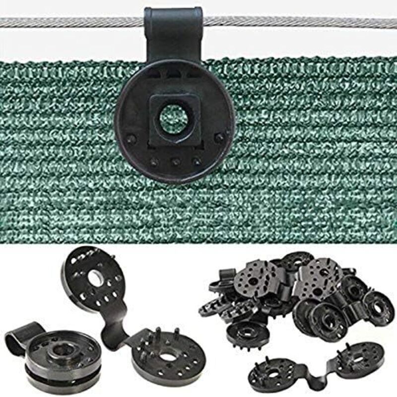 Car Clips, Special Clip with Eyelet, Privacy Screen Fastener for Fence Fabric, Shade Net, Windproof Fabric, Outdoor Net Fasteners with Hooks, Sewing