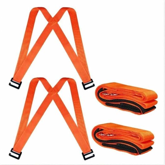 Carrying Strap, Lifting Straps, 2 Person Lifting and Transport System with Cushion, Easy to Move, Transport and Secure Furniture, Heavy Objects up to