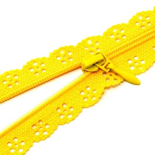 Case Lace Dress Zips Yellow