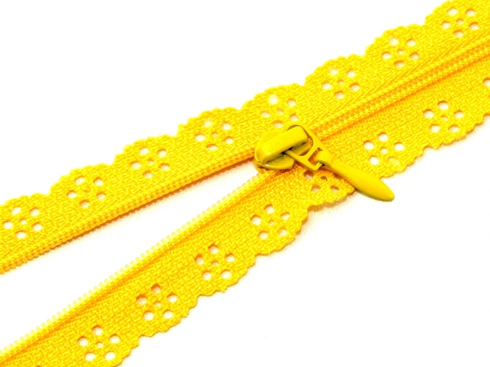 Case Lace Dress Zips Yellow