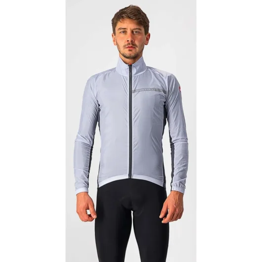 Castelli Squadra Stretch Road Jacket Silver Grey/Dark Grey
