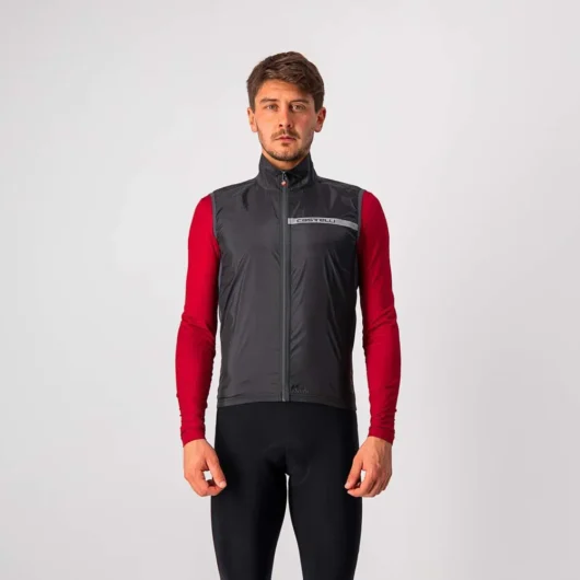 Castelli Squadra Stretch Road Vest Light Black / Dark Grey