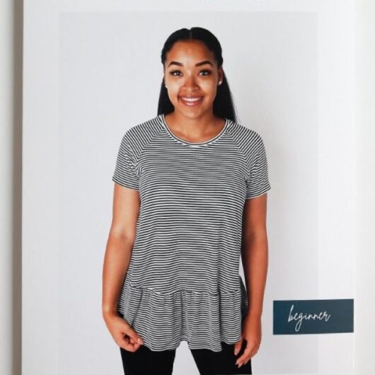 Chalk and Notch Paper Sewing Pattern Waterfall Raglan