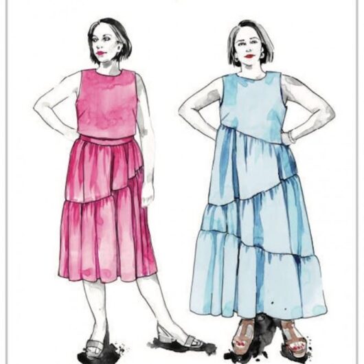 Closet Core Patterns Paper Sewing Pattern Azure Dress Skirt & Top