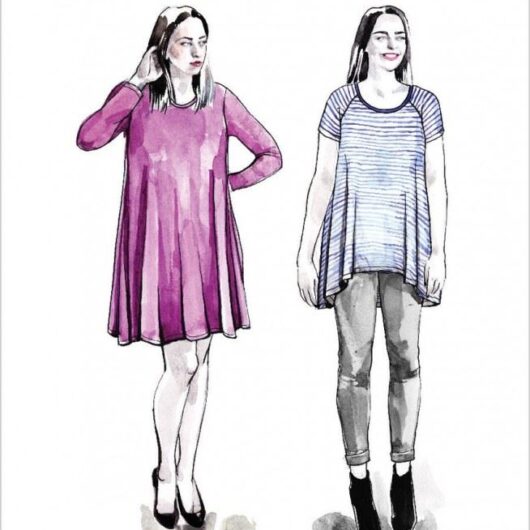 Closet Core Patterns Paper Sewing Pattern Ebony Dress & Top