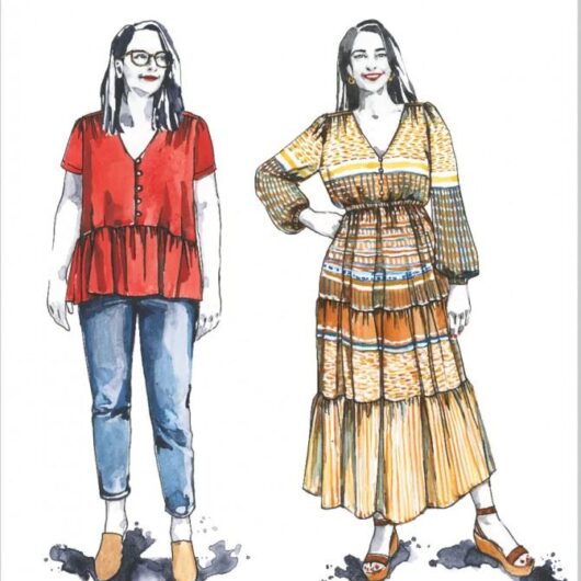 Closet Core Patterns Paper Sewing Pattern Nicks Dress & Blouse