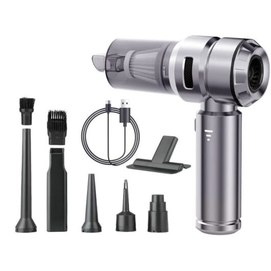 Cordless Mini Handheld Vacuum Cleaner, 16000PA Powerful Cyclone Suction, USB Rechargeable, Portable Car Vacuum Cleaner for Pet Hair, Car, Home,