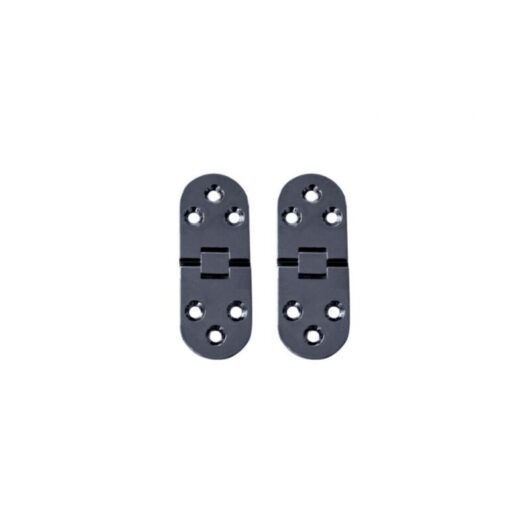 Cyslmuk - 2Pcs Folding Table Hinges Flat Cabinet Door Folding Hinges Zinc Alloy Cupboard Door Hinge,Round Edge Furniture Door Hinges with Screws,for
