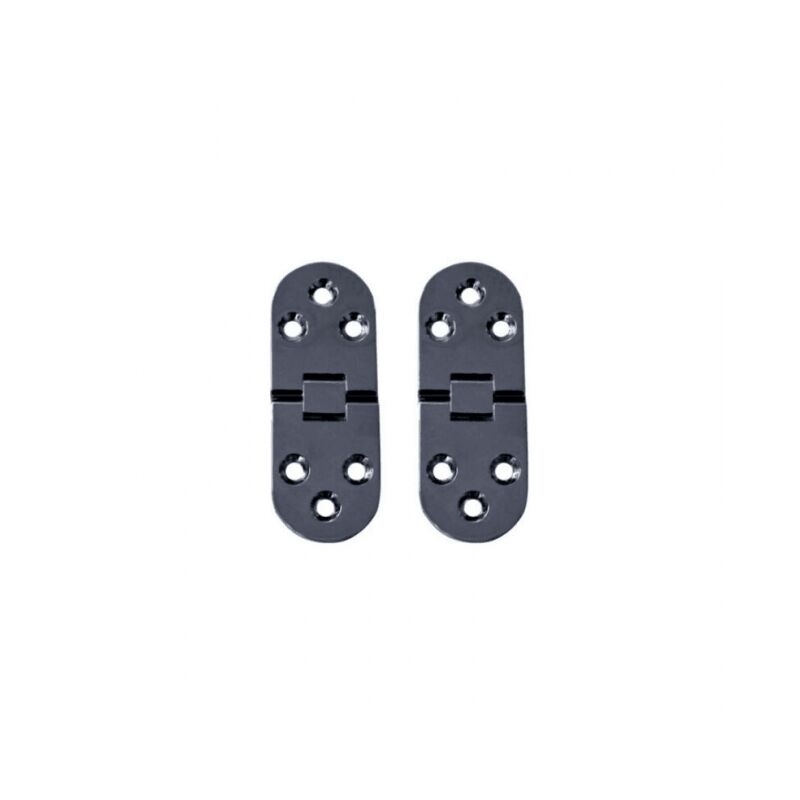 Cyslmuk - 2Pcs Folding Table Hinges Flat Cabinet Door Folding Hinges Zinc Alloy Cupboard Door Hinge,Round Edge Furniture Door Hinges with Screws,for