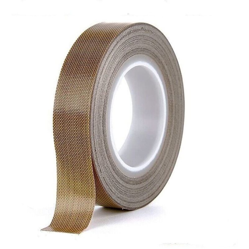 Cyslmuk - Teflon Tape (1/2 inch x 33 feet x 0.18 mm) ptfe Tape for Vacuum Sealer, Hand Impulse Sealers, ptfe Coated Fiberglass Tape