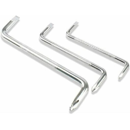 Double Headed Z-Type Phillips and Slotted Screwdrivers Set of 3