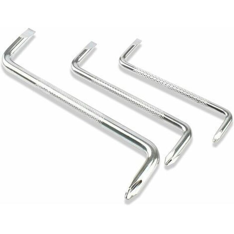 Double Headed Z-Type Phillips and Slotted Screwdrivers Set of 3