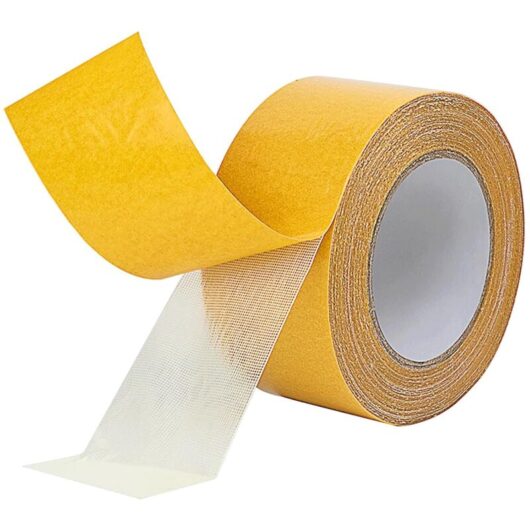 Double Sided Tape for Heavy Duty Mounting, 5cm x 20m, Double Sided Fabric Tape, Residue Free, for Home and Office