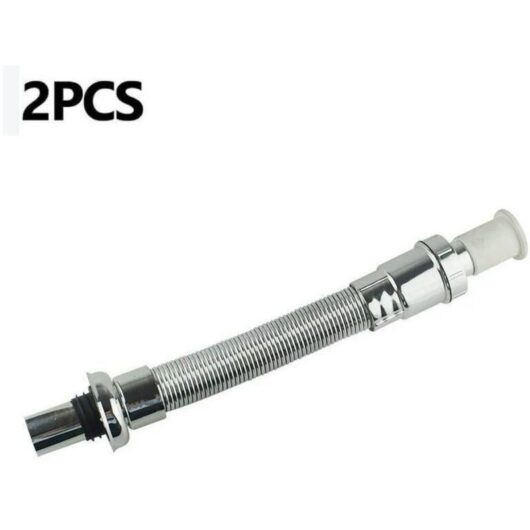 Drain hose, sewer hose, telescopic sink drain hose, flexible deodorizing tap water supply hose suitable for bathroom and kitchen (2 pieces)