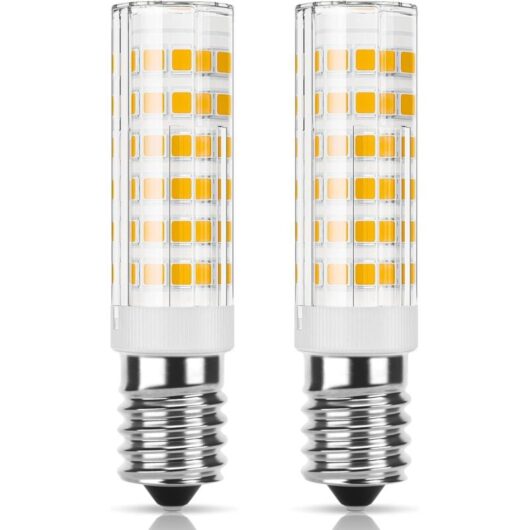 E14 LED Cooker Hood Light Bulb, 5W Equivalent to 50W Halogen, Warm White 3000K 550LM, Small Screw Base Bulb for Cooker Hood and Fridge, Non-Dimmable,