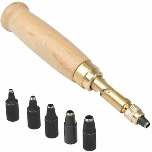 Emporte-pièce Outil De Perforation De Cuir Automatique, Outil De Perforation Pour Cuir Couture Poinçon Automatique Perforateur De Ceinture Avec Tête