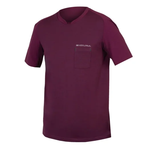 Endura GV500 Foyle SS Road Tee Aubergine