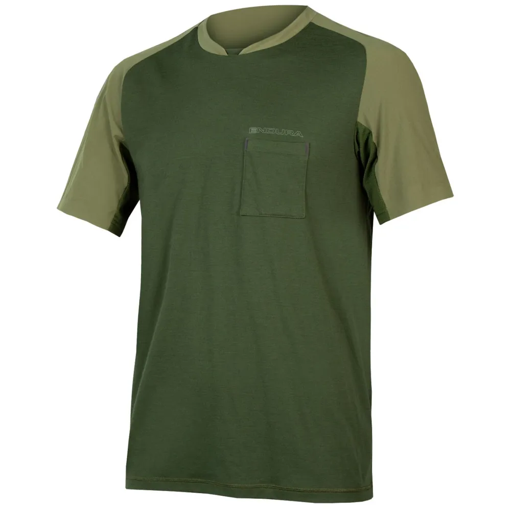 Endura GV500 Foyle SS Road Tee Olive Green
