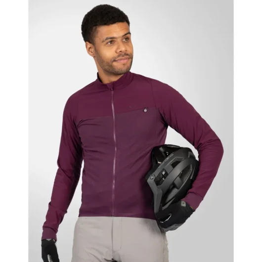 Endura GV500 Reiver LS Jersey Aubergine