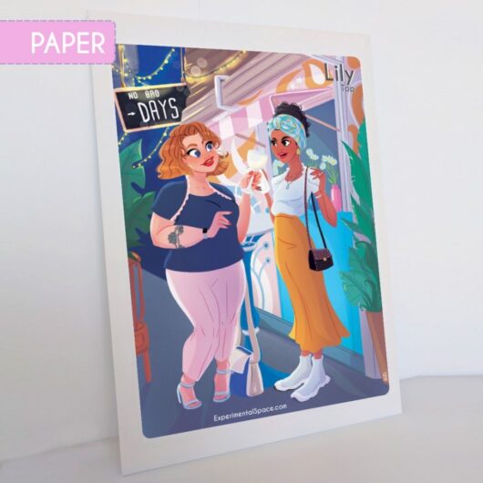 Experimental Space Paper Sewing Pattern Lily Top